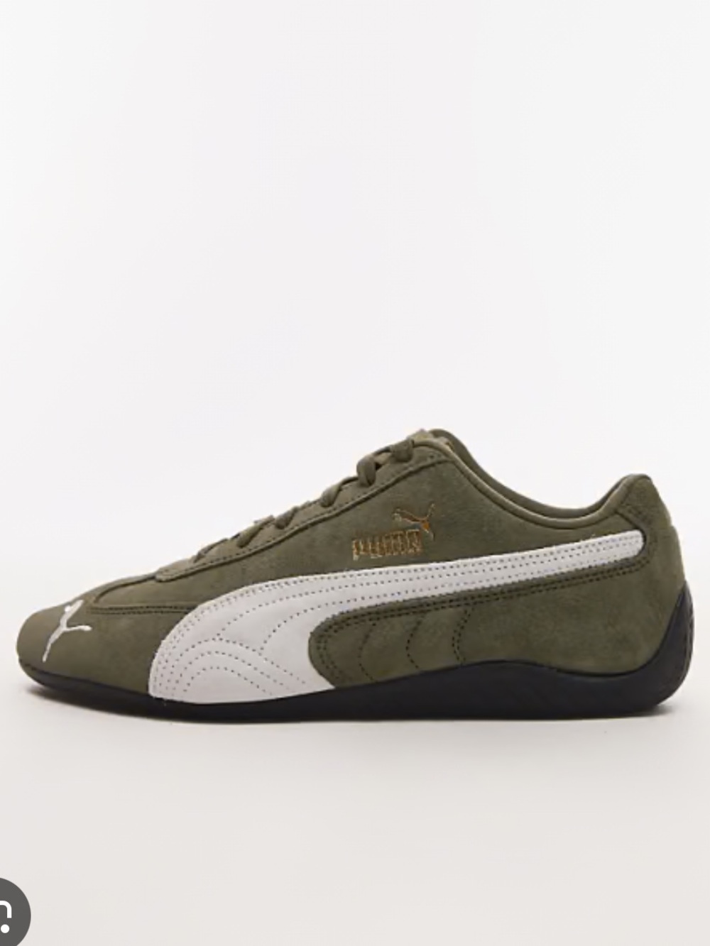NWOT PUMA Speedcat OG Sneakers, Green Olive, size 6 or Youth 5